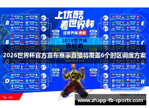 2026世界杯官方宣布赛事直播将覆盖6个时区调度方案 2026世界杯官方宣布赛事直播将覆盖6个时区调度方案
